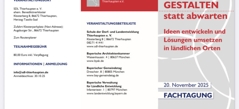 GESTALTEN statt abwarten GESTALTEN statt abwarten