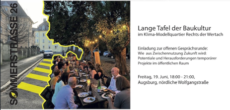 Lange Tafel der Baukultur